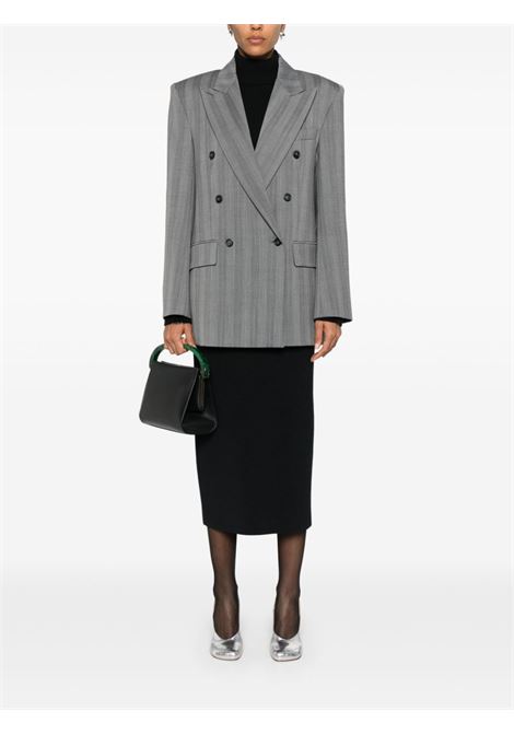 Blazer oversize gessato merlot Maxmara sportmax - donna MAXMARA SPORTMAX | 2422046023600002